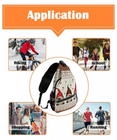 Sling Bag Crossbody Bag for Women Men Fall Watercolor Red and Orange Maple Leaves Waterproof Hiking Backpack Lightweight Ches...