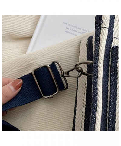 Canvas Tote Bag Purses for Women Large Canvas Work Shoulder Bags Casual Crossbody Purse for Travel Daily B-blue $13.95 Totes