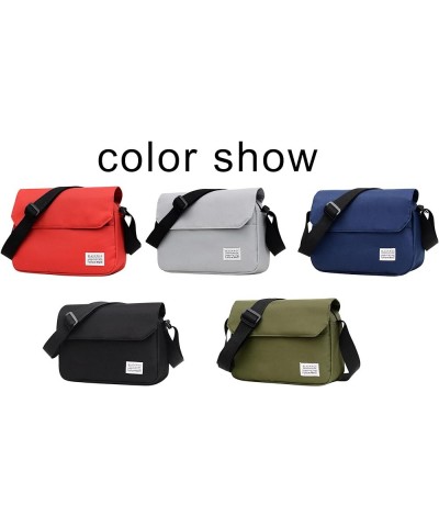 Men Women Shoulder Bag Unisex Crossbody Bag Large Capacity Nylon Bag Blue $27.63 Crossbody Bags