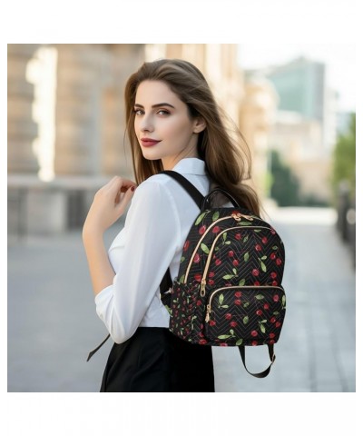 Women Backpack Cherry Yummy Cute Anti-Theft Travel Backpack with Luggage Belt Lightweight Handbag Lady Purse Roomy Double Zip...