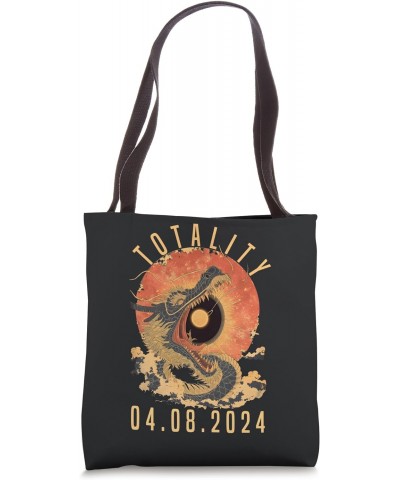 Totality 04.08.2024 Dragon & Sun Solar Eclipse April 8 2024 Tote Bag $9.22 Totes