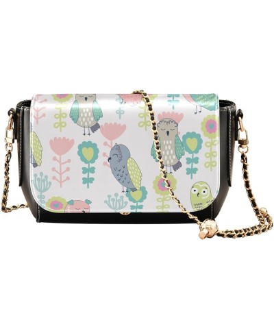 Cartoon Bunny Rabbit Women's Crossbody Handbags, PU Leather Flap Crossbody Bags, Women's Shoulder Handbag Purse Style18 $18.4...