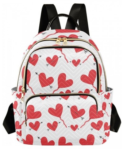 Women Backpack Heart Arrow Balloon Anti-Theft Travel Backpack with Luggage Belt Lightweight Handbag Roomy Double Zipper Weeke...