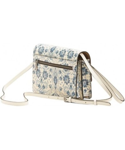 Lanza Leather Crossbody Bag | Women's Crossbody Purse | Crossbody Clutch Italian Folklore White $59.22 Crossbody Bags