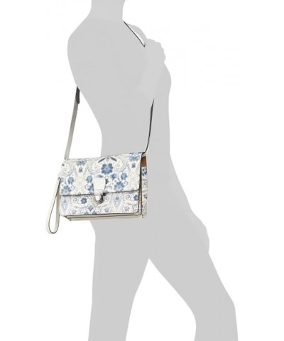 Lanza Leather Crossbody Bag | Women's Crossbody Purse | Crossbody Clutch Italian Folklore White $59.22 Crossbody Bags