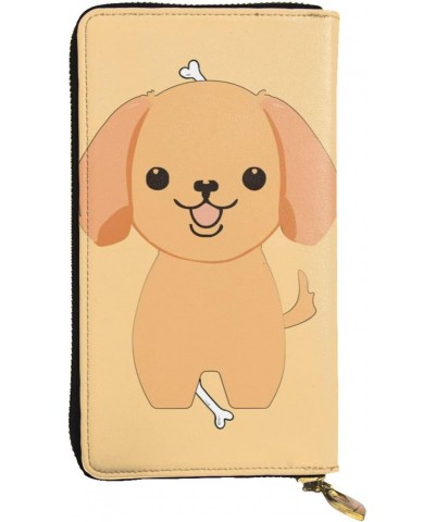 cartoon cute puppy pattern Leather long clutch wallet : Comfortable, lightweight, waterproof, durable 7.48 x 4.13 in $20.00 C...