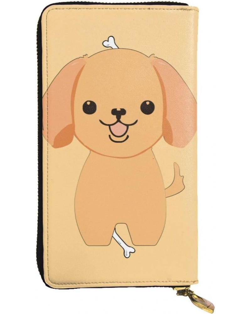 cartoon cute puppy pattern Leather long clutch wallet : Comfortable, lightweight, waterproof, durable 7.48 x 4.13 in $20.00 C...