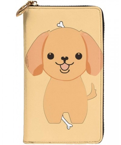 cartoon cute puppy pattern Leather long clutch wallet : Comfortable, lightweight, waterproof, durable 7.48 x 4.13 in $20.00 C...