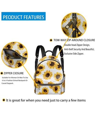 Colorful Mushroom Women Pu Leather Backpack Daypack Mini Travel Shoulder Bag Anti Theft Colorful Mushroom $20.89 Backpacks