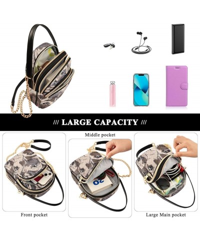 Panda Leaves Quilted Designer Satchels Bags Wallet Phone Purse Small PU Leather Women Shoulder Purses Cute Dog Bulldog $15.07...