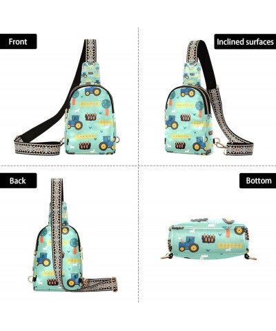 Bright Cute Paw Durable Crossbody Pouch, Spacious, Waterproof, Travel Wallet Belt, Crossbody Bags for Women Small Size Tracto...