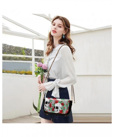 Crossbody Bags for Women Trendy Women's Black Shoulder Bag Small PU Leather Flap Cross Body Bag Handbags Pattern4 $23.36 Cros...