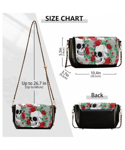 Crossbody Bags for Women Trendy Women's Black Shoulder Bag Small PU Leather Flap Cross Body Bag Handbags Pattern4 $23.36 Cros...