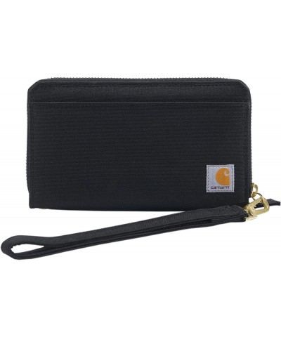 Casual Canvas Lay Flat Clutch Wallets for Women Nylon Duck Lay-Flat Clutch (Black) $28.09 Wallets