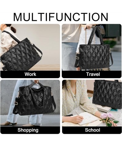 Tote Bag Women Teacher Purse Handbags Shoulder Crossbody Hobo Bags 2pcs with Coin Purse for Work Office School Black $12.42 H...