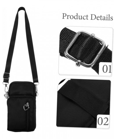 2pcs Running Bag Womens Crossbody Purse Cell Phone Wallet Mini Crossbody Bags Crossbody Bags for Neck Blackx2pcs $8.39 Crossb...