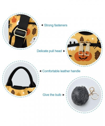 Halloween Spooky Skull Pumpkin Black Cat Backpack Purse for Women Travel Bag Anti Theft Back Pack Fashion Shoulder Bag with A...