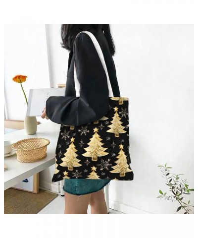 Merry Christmas Single Shoulder Fashion Canvas Tote Shopping Bags Handbags For Men And Women Merry Christmas12 $10.13 Totes