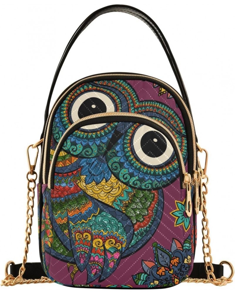 Joko lvery Boho Owl Cross Body Purse Chain Crossbody Bags Shoulder Bag Handbag for Women Work Gifts $11.65 Crossbody Bags