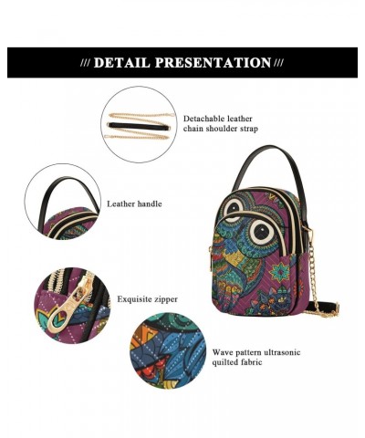 Joko lvery Boho Owl Cross Body Purse Chain Crossbody Bags Shoulder Bag Handbag for Women Work Gifts $11.65 Crossbody Bags