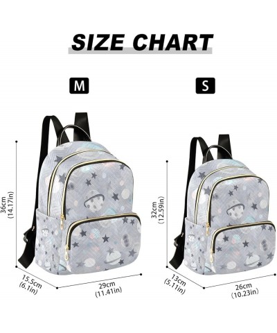 Women Backpack Gouache Star Planet Anti-Theft Travel Backpack with Luggage Belt Lightweight Handbag Lady Purse Roomy Double Z...