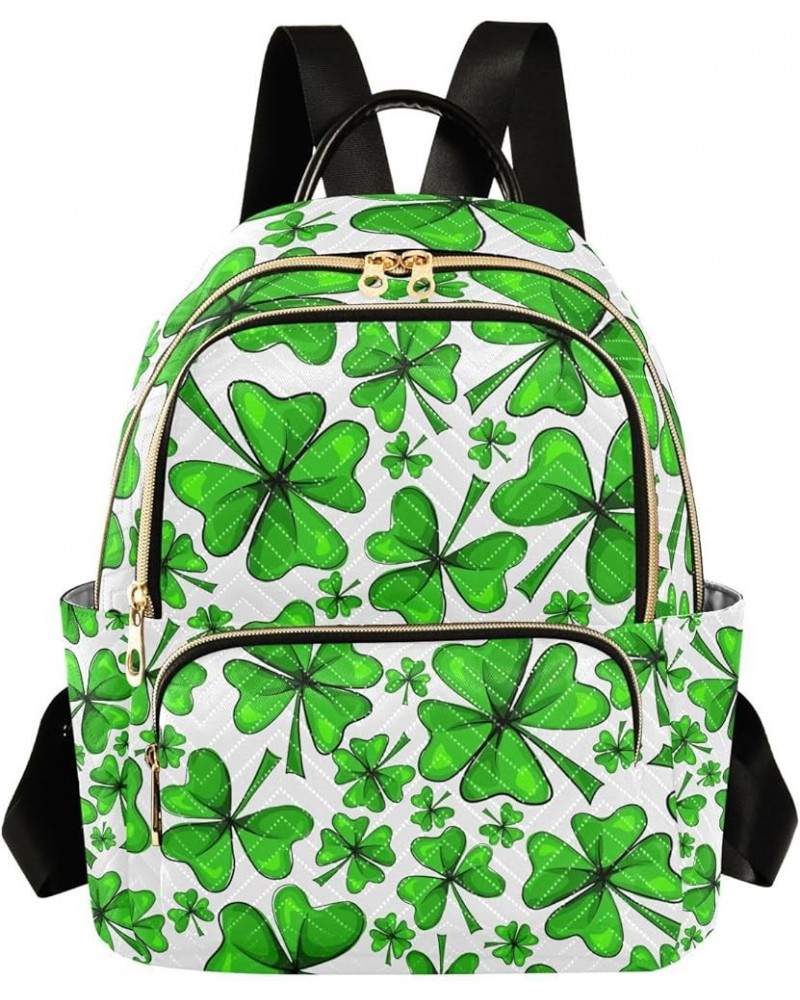 St. Patrick's Day Women Backpack Vibrant Clover Anti-Theft Travel Backpack Lightweight Handbag Roomy Weekend Bag Everyday Use...