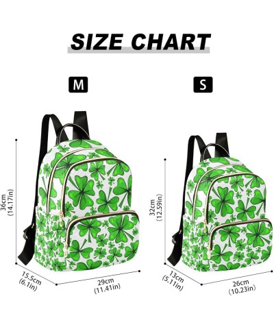 St. Patrick's Day Women Backpack Vibrant Clover Anti-Theft Travel Backpack Lightweight Handbag Roomy Weekend Bag Everyday Use...