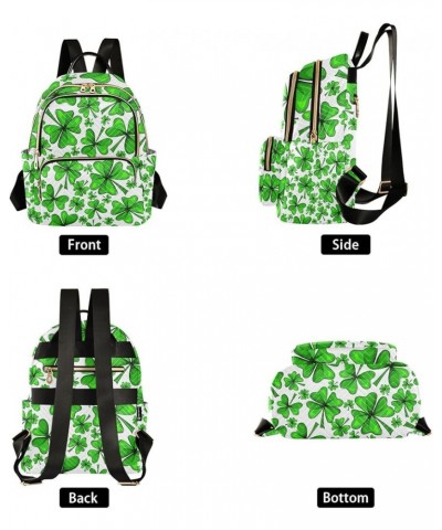 St. Patrick's Day Women Backpack Vibrant Clover Anti-Theft Travel Backpack Lightweight Handbag Roomy Weekend Bag Everyday Use...