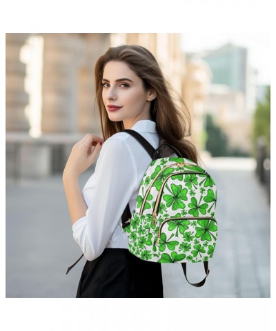 St. Patrick's Day Women Backpack Vibrant Clover Anti-Theft Travel Backpack Lightweight Handbag Roomy Weekend Bag Everyday Use...