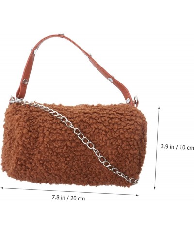 2 pcs black crossbody bags for women crossbody bags for women small size fur shoulder bag womens purses Brownx3pcs $13.42 Sho...