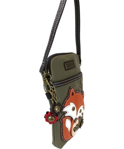 Chala Handbags Fox Cellphone Crossbody Handbag - Convertible Strap Fox Lovers $23.59 Crossbody Bags