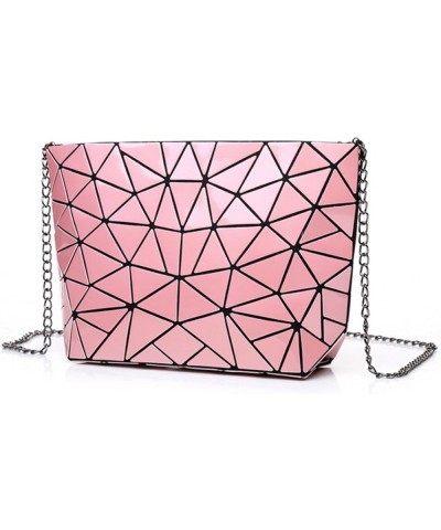 Women Holographic Laser Envelope Clutch Handbag Shoulder Bag Purse Pink $12.41 Shoulder Bags