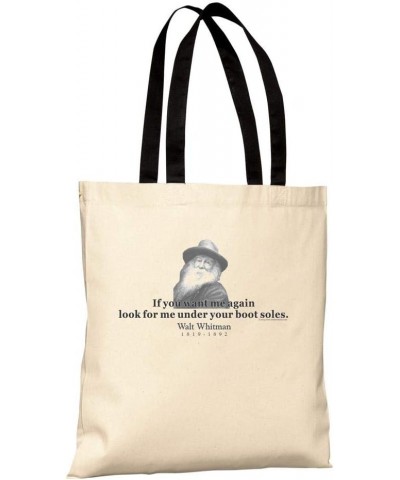 Tote Bag - Walt Whitman Quote - If you want me again $13.90 Totes