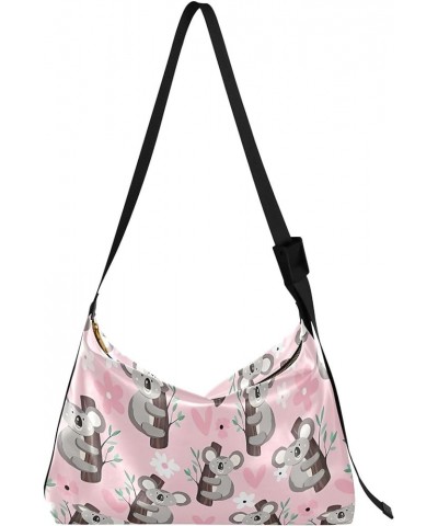 Cute Sloths Yoga Mandala Women Leather Handbags Hobo Large Men Purses Unique Animal Print Designer Hobo Bags Cute Koala Bear ...