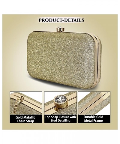 Women's Clutch Sparkling Gold $35.70 Clutches