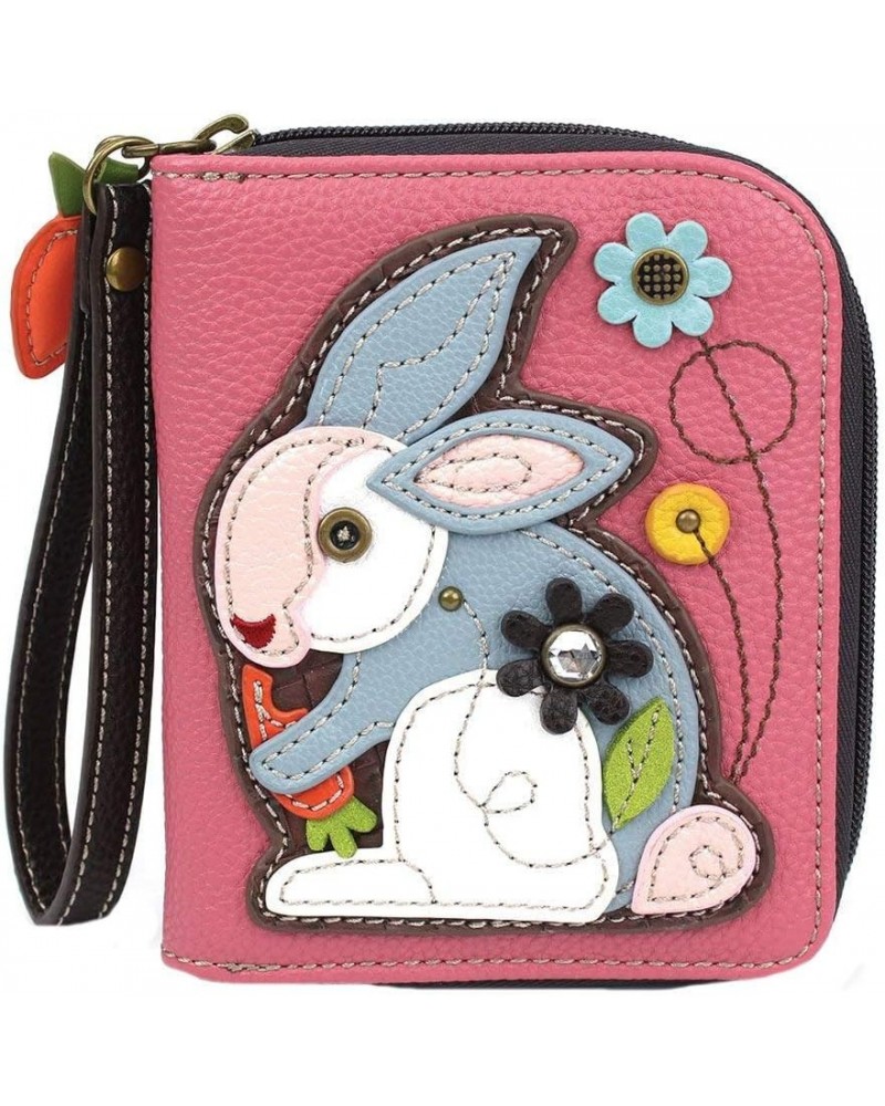 Chala Handbags Rabbit Zip-Around Wallet/Wristlet Rabbit Collectors Rabbit Lover $22.68 Wristlets