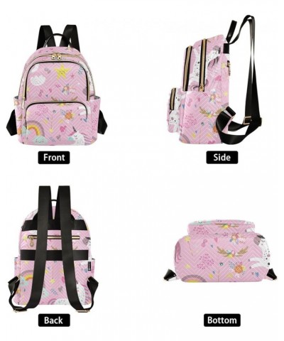 Unicorn Running Women's Backpack Purse Fashion Travel Anti Theft Backpack Casual Daypack for Work College,M Medium $19.24 Bac...