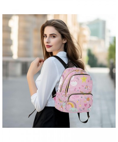 Unicorn Running Women's Backpack Purse Fashion Travel Anti Theft Backpack Casual Daypack for Work College,M Medium $19.24 Bac...