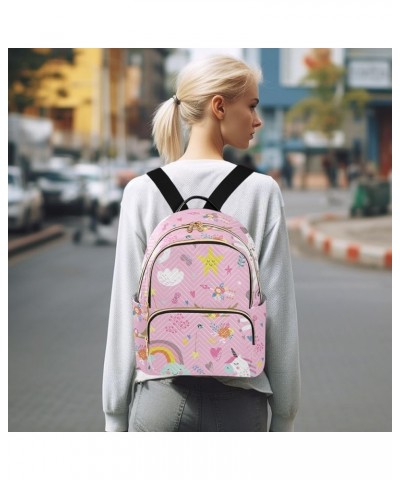 Unicorn Running Women's Backpack Purse Fashion Travel Anti Theft Backpack Casual Daypack for Work College,M Medium $19.24 Bac...