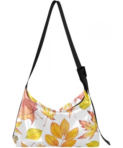 Women's Crossbody Bags,Orange Leaves PU Leather Crossbody Bags, Women's Shoulder Bags Purse，Women's Hobo Handbag Color11 $15....