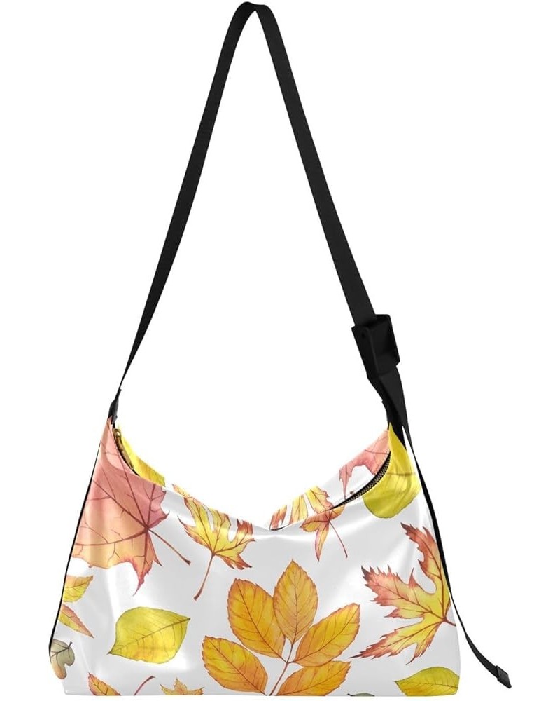 Women's Crossbody Bags,Orange Leaves PU Leather Crossbody Bags, Women's Shoulder Bags Purse，Women's Hobo Handbag Color11 $15....