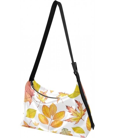 Women's Crossbody Bags,Orange Leaves PU Leather Crossbody Bags, Women's Shoulder Bags Purse，Women's Hobo Handbag Color11 $15....