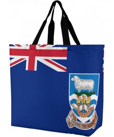 Malvinas Islands Flag Shoulder Shopping Bag Fashion Tote Bag Commuter Bags for Women $8.80 Totes