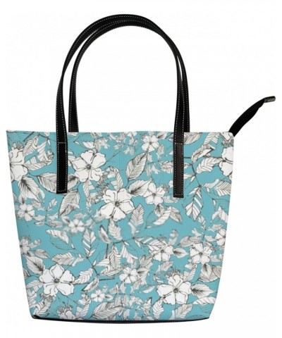 Fashionable women's handbag tote bag, Botanic Patternprinted shoulder bag is light and durable $19.32 Shoulder Bags