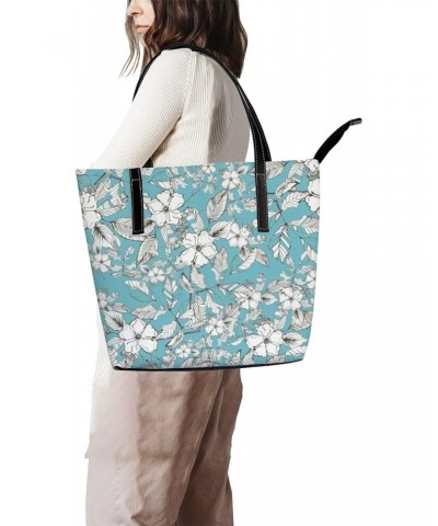 Fashionable women's handbag tote bag, Botanic Patternprinted shoulder bag is light and durable $19.32 Shoulder Bags