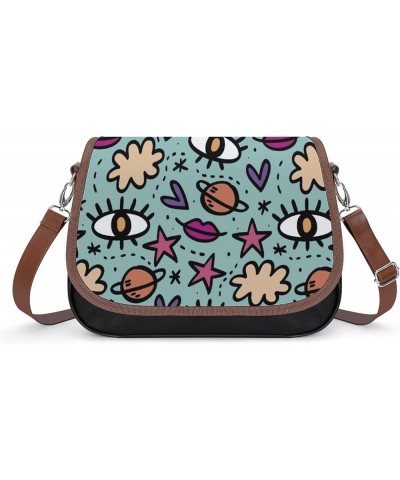 Cool Graphic Women Crossbody Clutch Purse Handbag Shoulder Bags Style-3 $19.75 Clutches