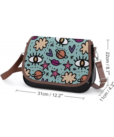 Cool Graphic Women Crossbody Clutch Purse Handbag Shoulder Bags Style-3 $19.75 Clutches