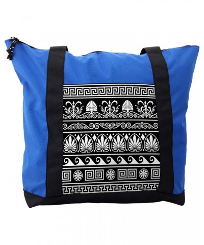 Tribal Shoulder Bag, Antique Greek Pattern, Durable with Zipper $17.15 Shoulder Bags