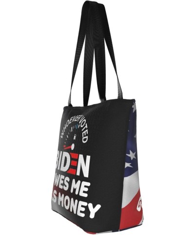 Whoever Voted Biden Owes Me Gas Money Fashion Shoulder Bag Large Capacity For Man Or Woman $20.95 Totes