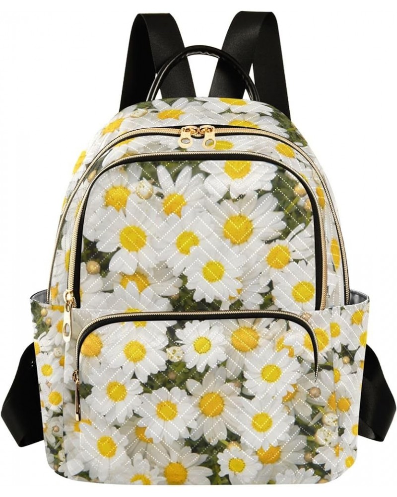 Blossom Daisy Flowers Backpack for Women Shoulder Bag Lightweight Mini Backpack Casual Daypack Back Pack for Travel Work Mini...